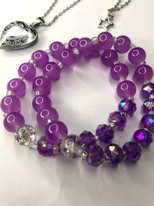 1 Purple Beaded Bracelet