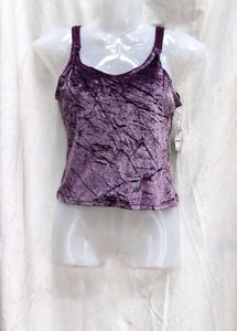 263010. Purple Velvet Tank Top