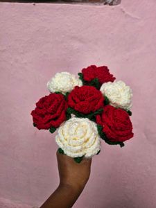 Crochet Rose Bouquet