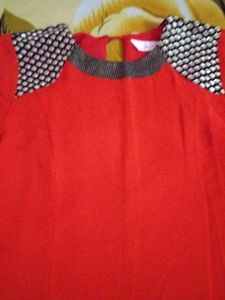 Party Wear Dress With Black Shining Border