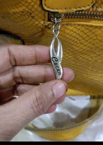 Yellow Snakeskin Print Tote Bag