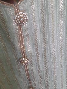 A Shiffon Kurta Suit With Bottom