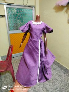 Vintage Purple Barbie Doll Dress
