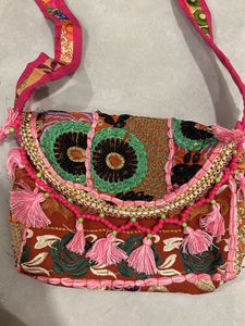 Pink Traditional Sling Bag