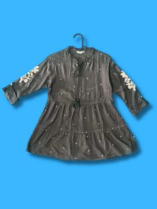 Stylish Embroidered Tunic Dress