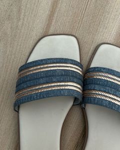 Denim Slipper/ Flats