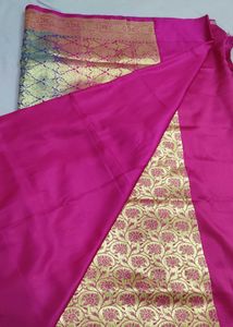 Elegant Pink Banarasi Saree