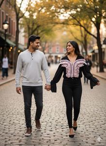 💖💃 Flutter Sleeve Noir Blouse: Your Next Piece🖤