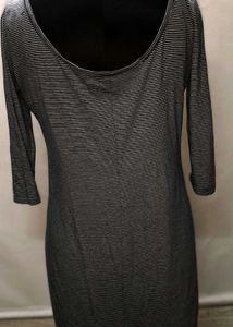 Dresses For Rs.99 Only Black &amp; White Strip Dress