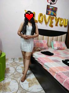 Stiped Lining Bodycon Dress