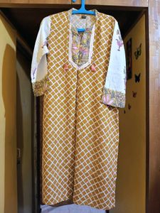 New L Size Kurti With Patch Work