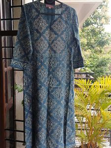 Beautiful Blue Grey Kurta Set