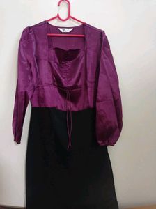 Elegant Two-Tone Dress