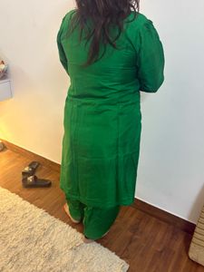 Green Kurta and Pant Set
