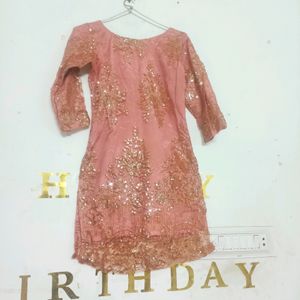 Partywear Designer Net Kurti