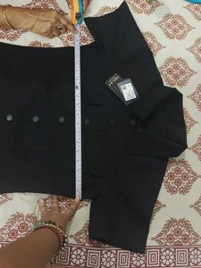 Black Button-Down Mini Dress