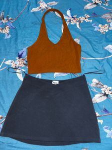 2 Sexy Tops &amp; Mini Skirt Combo