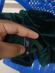 Excellent velvet party wear dress
