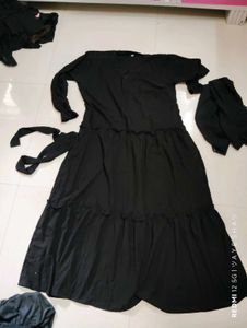 Black Abaya , Hijab, Niqub Set