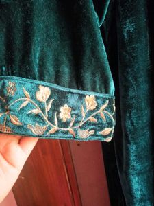 Velvet Kurta with Embroidery