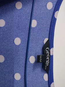 Chic Blue Polka Dot Dress