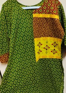 one time used Applique Worked( pure cotton)