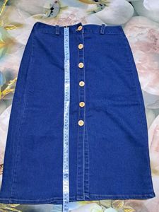 Blue Denim Skirt