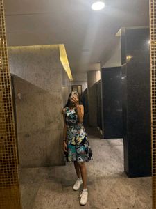 Patchwork Floral Dress