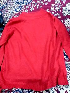 Red Turtleneck Sweater