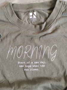 Olive Green Graphic Tee