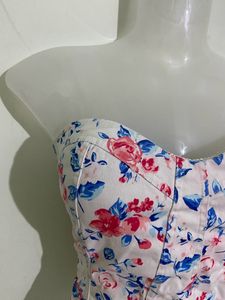 Y2K Floral Corset Top