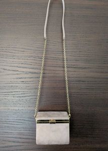 Suede Dusty Pink Charles And Keith Bag - Authentic