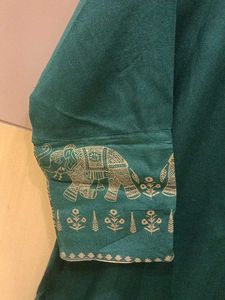 Exclusive Rayon Cotton Foil-Printed Kurta Set