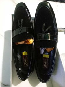 Stylish Black Patent Loafers for Men
