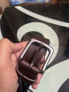 Pure Brown Leather Belt From Spain (MARP 40 Euros)