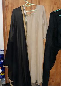 Pakistani Kurti Set With Top, Bottom &amp; Dupatta