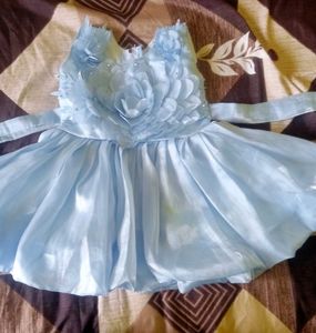 Frock For Baby Girl Half Sleeves 6 To 9 Months