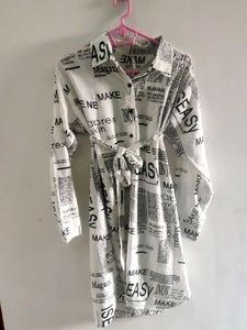 Printed Shirt Dress
