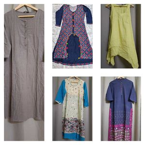 Mixed Kurti  - 5 Pieces