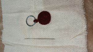 Crochet Set - Threads, Needle, Cloth &amp; Wooden Hoop
