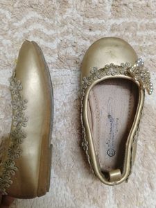 Cute Gold Ballet Flats