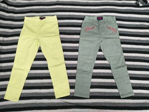 Girls' Strechable Pants -Cute & Comfy! 5-6 yrs old