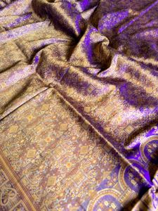 100% Pure Silk Rare Kinkhwab Banarasi