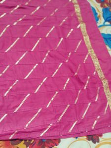 Pink Striped Kurti set