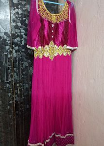 Pink Net Gown