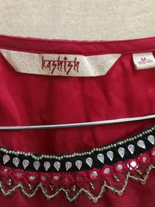 Maroon A-line/Frock Kurta