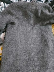 Gray Wool Blend Coat