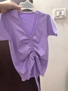 🧨NEW LAVENDER DRAWSTRING TOP- ONLY 130/-