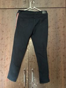 Striped Black Jeans