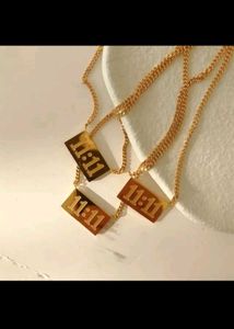 Gold Plated 11:11 Angel Number Necklace
